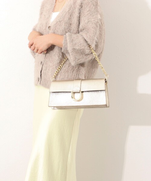 NOLLEY’S（ノーリーズ）の「メタルポイントショルダーメタリック（ショルダーバッグ・レディース・ゴールド・FREE）」の4枚目の写真