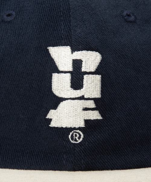 HUF（ハフ）の「MEGABLAST 2TONE 6PANEL / HUF ハフ キャップ 帽子（キャップ・メンズ・ネイビー/グリーン系その他・ONE SIZE）」の6枚目の写真