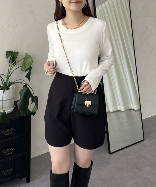 prose verse（プロズヴェール）の「メタルプレート起毛リブロンT（Tシャツ/カットソー・レディース・ピンク/オフホワイト/チャコールグレー/ブラック・LARGE/MEDIUM）」の7枚目の写真