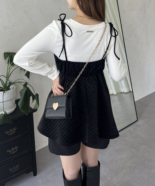 prose verse（プロズヴェール）の「メタルプレート起毛リブロンT（Tシャツ/カットソー・レディース・ピンク/オフホワイト/チャコールグレー/ブラック・LARGE/MEDIUM）」の12枚目の写真