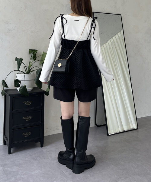 prose verse（プロズヴェール）の「メタルプレート起毛リブロンT（Tシャツ/カットソー・レディース・ピンク/オフホワイト/チャコールグレー/ブラック・LARGE/MEDIUM）」の14枚目の写真