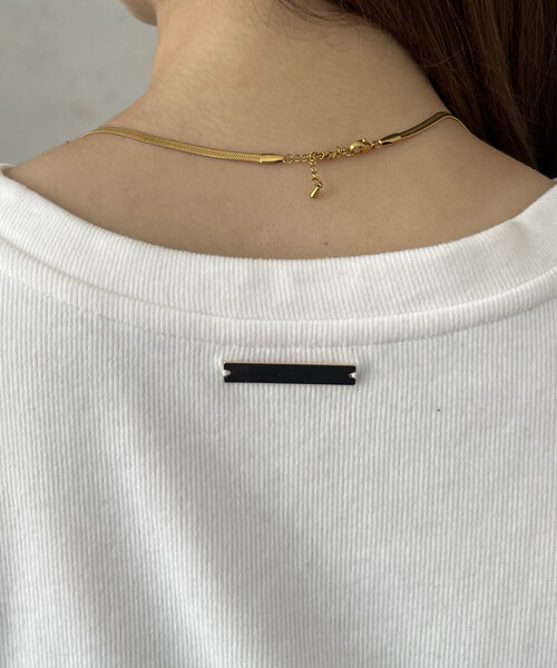 prose verse（プロズヴェール）の「メタルプレート起毛リブロンT（Tシャツ/カットソー・レディース・ピンク/オフホワイト/チャコールグレー/ブラック・LARGE/MEDIUM）」の22枚目の写真