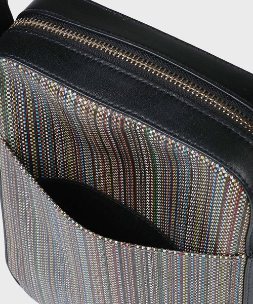 Paul Smith（ポールスミス）の「コーテッドキャンバス ショルダーバッグ【553401 N010S】（ショルダーバッグ・メンズ・マルチ/ブラック・FREE）」の12枚目の写真