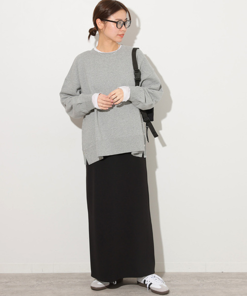 JOURNAL STANDARD relume(ジャーナルスタンダード レリューム)の「《WEB限定追加3》コットンリングドットスウェット(スウェット・レディース・チャコールグレー/ブラック・FREE)」の9枚目の写真