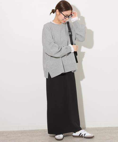 JOURNAL STANDARD relume(ジャーナルスタンダード レリューム)の「《WEB限定追加3》コットンリングドットスウェット(スウェット・レディース・チャコールグレー/ブラック・FREE)」の10枚目の写真