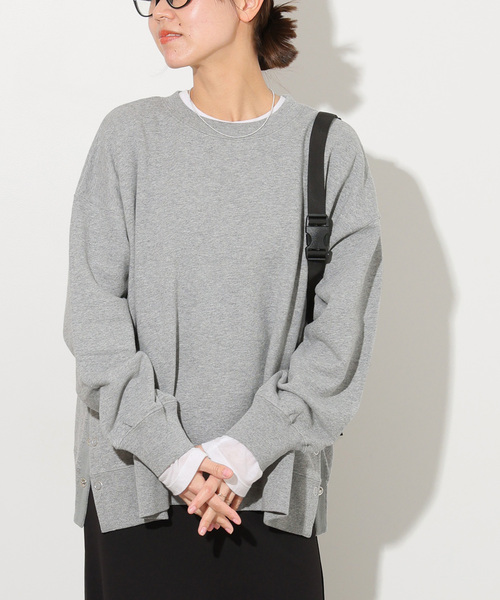 JOURNAL STANDARD relume(ジャーナルスタンダード レリューム)の「《WEB限定追加3》コットンリングドットスウェット(スウェット・レディース・チャコールグレー/ブラック・FREE)」の14枚目の写真