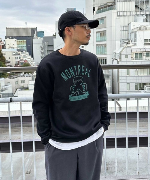 Right-on(ライトオン)の「裏起毛プリントスウェット(スウェット・メンズ・ワイン/ブラック/ダークグレー/キナリ・XL/L/M)」の3枚目の写真