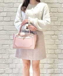 フロントリボンベルトハンドバッグ
