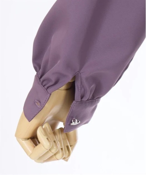 axes femme POETIQUE（アクシーズファムポエティック）の「チェーン付バイカラーワンピース（ワンピース・レディース・ブルーグリーン/ブラック/パープル・MEDIUM）」の16枚目の写真