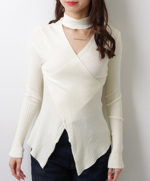 極美品✨ トーガ 22AW フロントスリット リブニット トップス 38