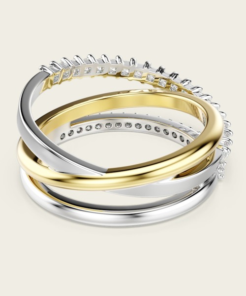 SWAROVSKI(スワロフスキー)の「【公式】【スワロフスキー】Hyperbola リング, ミックスカット, ホワイト, ミックスメタル仕上げ(リング・レディース・ホワイト・55)」の5枚目の写真