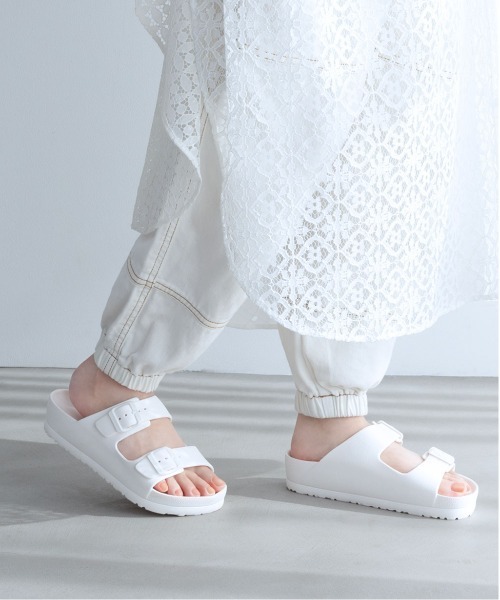 enchanted（エンチャンテッド）の「《plima》ダブルベルトリカバリーサンダル（サンダル・レディース・ホワイト/ブラック/ピンク・23/23.5/24/24.5）」の19枚目の写真