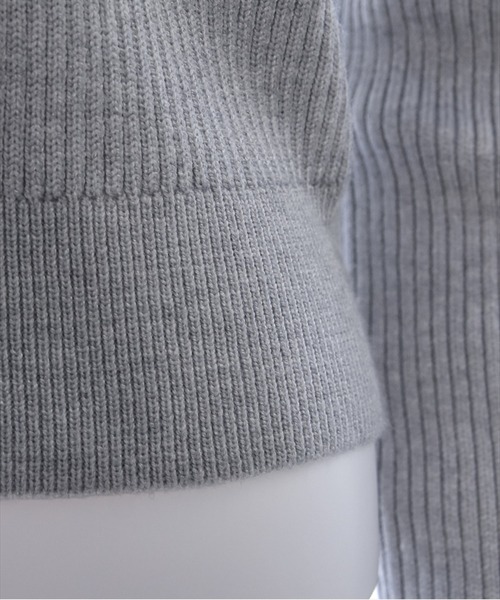 clear（クリア）の「肩リボンニットカーディガン[細見え　大人カジュアル] ≪2024AW新作≫（ニット/セーター・レディース・アイボリー/ブラウン/グレー/ブラック/サックスブルー・F）」の22枚目の写真