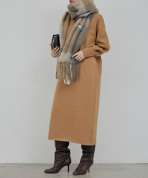 GALLARDAGALANTE | ボリュームスリーブニットワンピース(ワンピース)