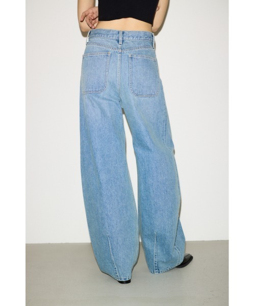 25SS 【THROW】J／W CURVE TUCKED パンツ 再入荷】THROW J/W CURVE TUCKED PT ジャストウエスト カーブ