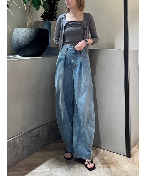 再入荷】THROW J/W CURVE TUCKED PT ジャストウエスト カーブ