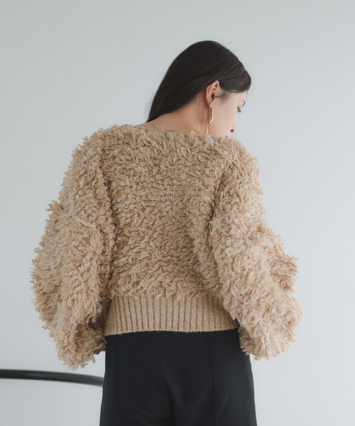 raffime（ラフィミー）の「2WAYループヤーンニットカーディガン