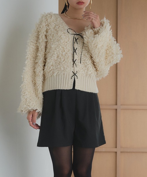 raffime（ラフィミー）の「2WAYループヤーンニットカーディガン