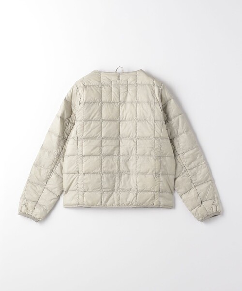 TAION＞ベーシック クルーネックボタン インナーダウンジャケット