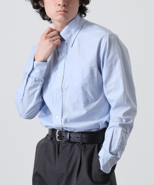 TRUSS(トラス)の「TRUSS オックスフォードボタンダウンシャツ(シャツ/ブラウス・メンズ・サックスブルー/ホワイト・M/S/XS)」の15枚目の写真