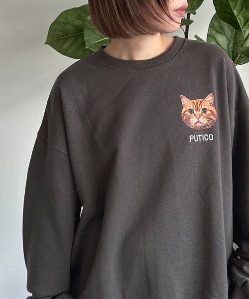 apres jour mignon(アプレジュールミニョン)の「【ちょみぱおぷー×apresjour mignonコラボアイテム】プリントスウェット【ZOZOTOWN限定アイテム】(スウェット・レディース・アイボリー/ナチュラル/杢グレー/ブラック系その他・X-LARGE/フリー)」の2枚目の写真