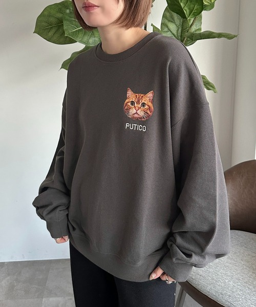 apres jour mignon(アプレジュールミニョン)の「【ちょみぱおぷー×apresjour mignonコラボアイテム】プリントスウェット【ZOZOTOWN限定アイテム】(スウェット・レディース・アイボリー/ナチュラル/杢グレー/ブラック系その他・X-LARGE/フリー)」の13枚目の写真