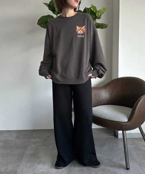 apres jour mignon(アプレジュールミニョン)の「【ちょみぱおぷー×apresjour mignonコラボアイテム】プリントスウェット【ZOZOTOWN限定アイテム】(スウェット・レディース・アイボリー/ナチュラル/杢グレー/ブラック系その他・X-LARGE/フリー)」の16枚目の写真