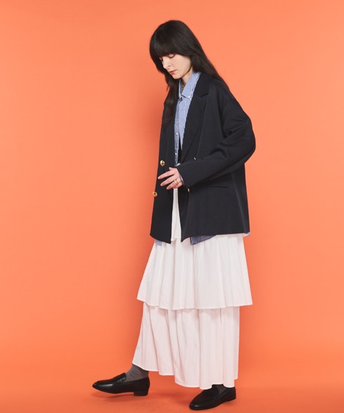 Shelly island(シェリーアイランド)の「ティアードスカート(スカート・レディース・ホワイト/ブラック・FREE)」の15枚目の写真