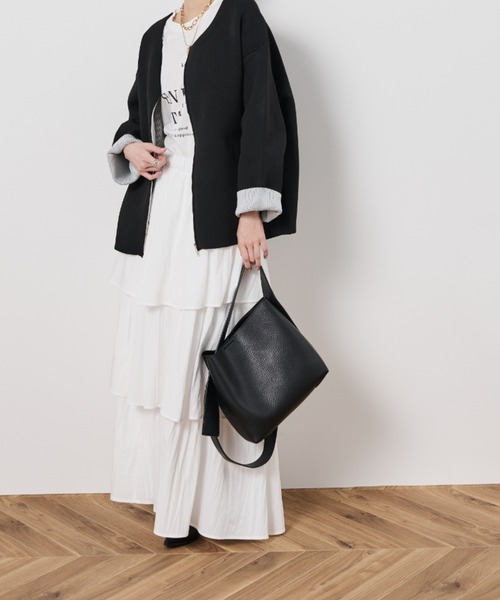 Shelly island(シェリーアイランド)の「ティアードスカート(スカート・レディース・ホワイト/ブラック・FREE)」の3枚目の写真