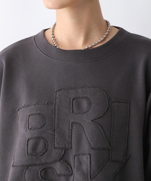 LEPSIM(レプシィム)の「パッチワークロゴプルオーバー 252922(スウェット・レディース・杢グレー/チャコールグレー/レッド・FREE)」の19枚目の写真