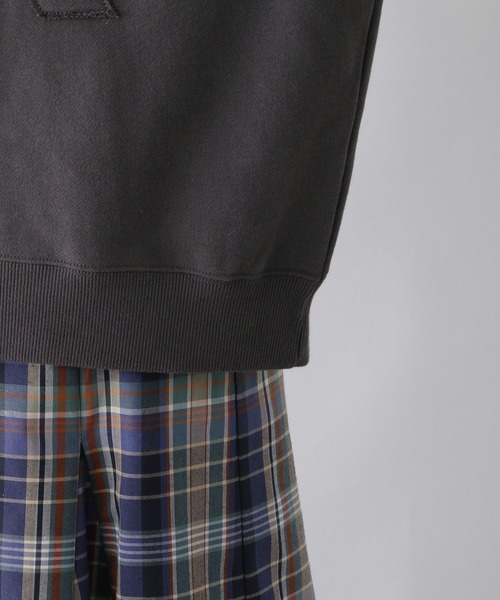 LEPSIM(レプシィム)の「パッチワークロゴプルオーバー 252922(スウェット・レディース・杢グレー/チャコールグレー/レッド・FREE)」の21枚目の写真