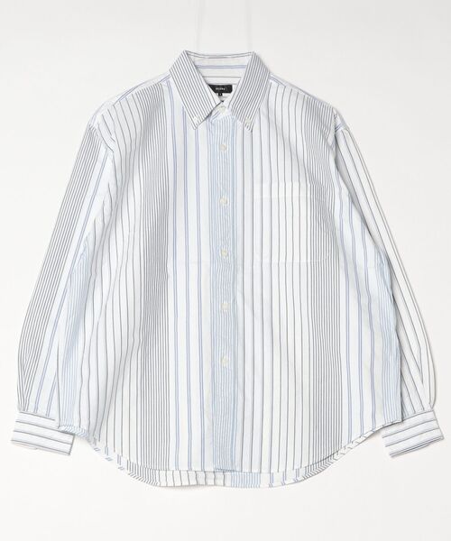 BEAMS（ビームス）の「ヘビーオックスフォード ボタンダウンシャツ（シャツ/ブラウス・メンズ・ブルー/サックスブルー/ホワイト/その他1/チャコールグレー/その他2/その他・S/M/XL/L）」の5枚目の写真