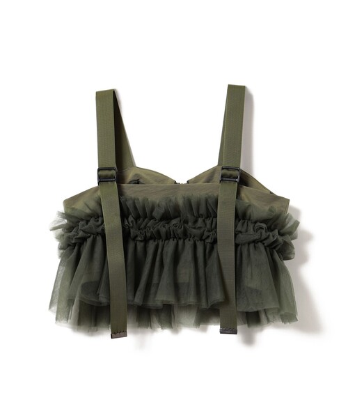 CAROLINA GLASER（カロリナ グレイサー）の「コルセット風キャミソール（キャミソール・レディース・ブラック/オリーブ・ONE SIZE）」の10枚目の写真