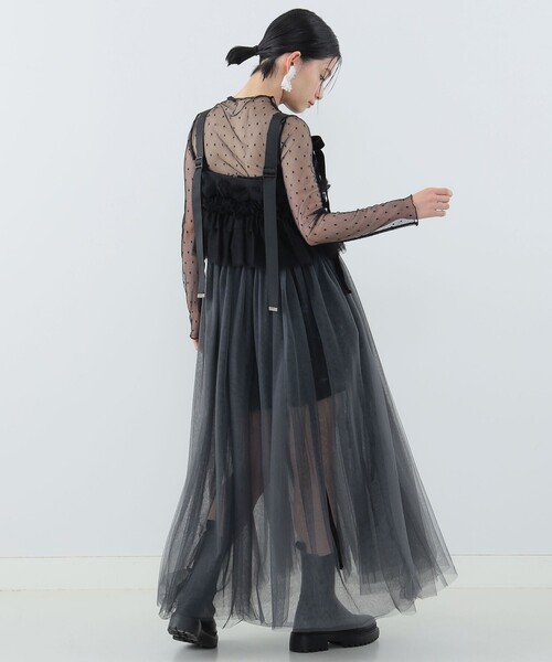 CAROLINA GLASER（カロリナ グレイサー）の「コルセット風キャミソール（キャミソール・レディース・ブラック/オリーブ・ONE SIZE）」の15枚目の写真