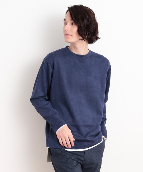 tk ネイビー 長袖カットソー 04/XL