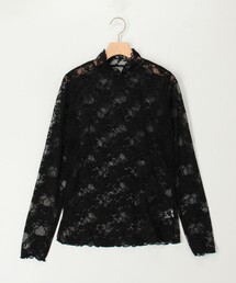 MICO COULIER | 花柄チュールレースカットソー(Tシャツ/カットソー)