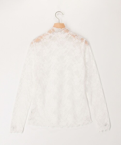 MICO COULIER（ミコクリエ）の「《オケージョン対応》花柄チュールレースカットソー（Tシャツ/カットソー・レディース・ブラック/オフホワイト・38）」の10枚目の写真