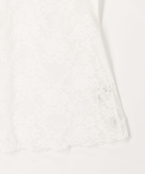 MICO COULIER（ミコクリエ）の「《オケージョン対応》花柄チュールレースカットソー（Tシャツ/カットソー・レディース・ブラック/オフホワイト・38）」の14枚目の写真