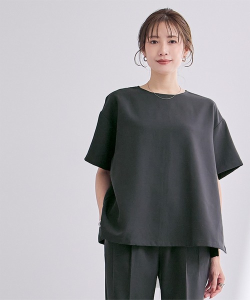 クルーネックワイドトップス（Tシャツ/カットソー）｜ur's（ユアーズ