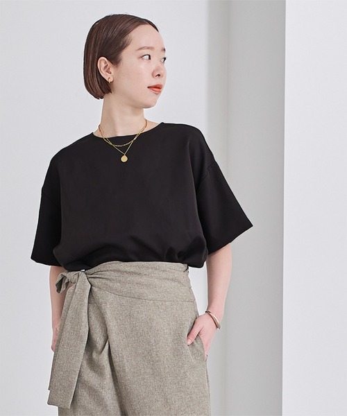 クルーネックワイドトップス（Tシャツ/カットソー）｜ur's（ユアーズ