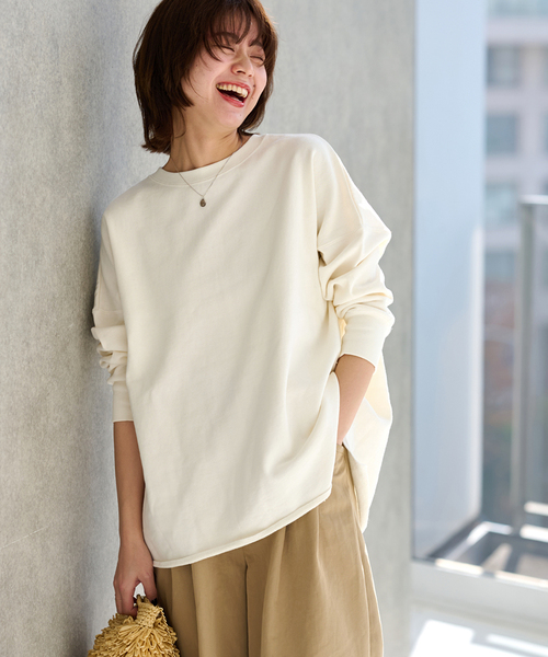 《再入荷！》ロングシーズンに重宝する。オーバーサイズロングスウェット（Tシャツ/カットソー）｜JOURNAL STANDARD relume（ジャーナルスタンダード レリューム） 6,600円