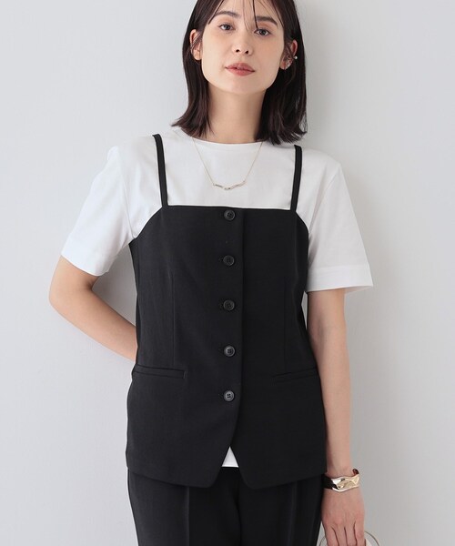 INDIVI / インディヴィ 春SALE！【着る日傘/遮熱/UVケア】ビスチェ風キャミトップス INDIVI｜春SALE!【着る日傘/遮熱/UVケア】ビスチェ風キャミ