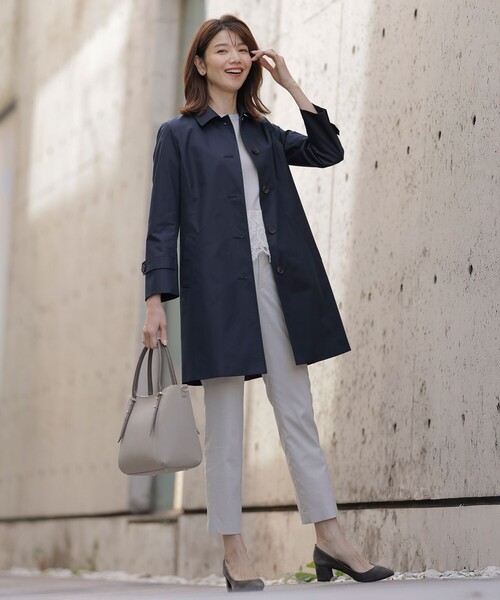 J.PRESS(ジェイプレス)の「【セットアップ対応・洗える】セルロースリネンストレッチ テーパード パンツ(その他パンツ・レディース・ベージュ系/ネイビー系/ライトグレー系/ライトグリーン系/グレー系・T15/T17/T13)」の13枚目の写真