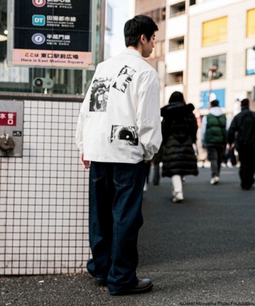 niko and...（ニコアンド）の「【森山大道】コラボシャツ（シャツ/ブラウス・メンズ・オフホワイト/チャコール・MEDIUM/LARGE）」の9枚目の写真