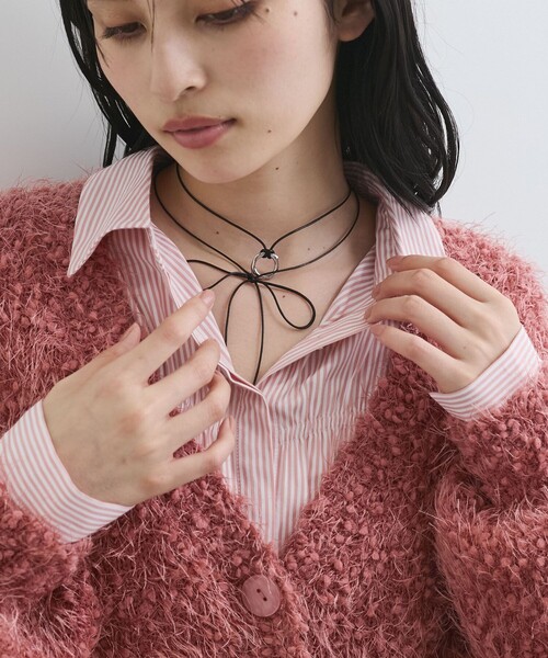 VIS（ビス）の「ニュアンスリングマルチコードネックレス（ネックレス・レディース・シルバー/ゴールド・FREE）」の2枚目の写真