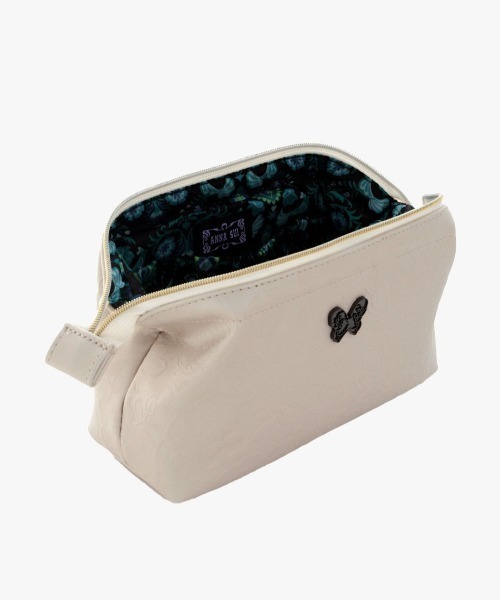 ANNA SUI(アナスイ)の「ローズ柄ワイヤーポーチ(ポーチ・レディース・ブラック/アイボリー・FREE)」の6枚目の写真