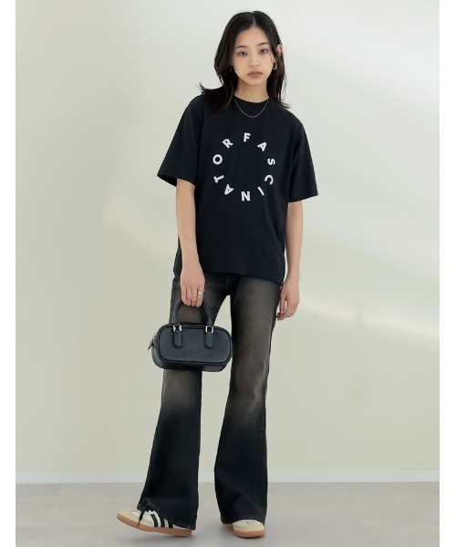 Re:EDIT（リエディ）の「[2025SS COLLECTION][低身長/高身長サイズ有][美脚見えシルエット]ストレッチデニムキックフレアパンツ（デニムパンツ・レディース・ブラック系その他/ブルー/ネイビー/ブルー系その他・SHORT/SMALL/MEDIUM/TALL/LARGE）」の16枚目の写真