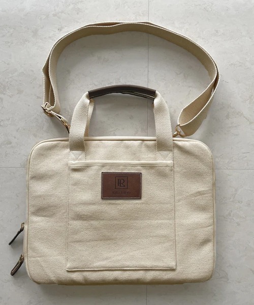 merrylatte（メリーラテ）の「2wayキャンバスPCケース（トートバッグ・レディース・アイボリー・FREE）」の14枚目の写真