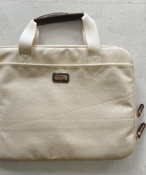 merrylatte（メリーラテ）の「2wayキャンバスPCケース（トートバッグ・レディース・アイボリー・FREE）」の15枚目の写真