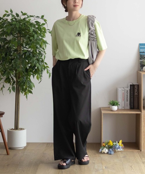CONVERSE(コンバース)の「CONVERSE バックBOXプリントTシャツ(Tシャツ/カットソー・レディース・オートミール/ピンク/ライム/ブラック・M/L)」の17枚目の写真